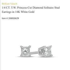 Sales 1/4 CT TW Diamond Solitaire Stud Earrings